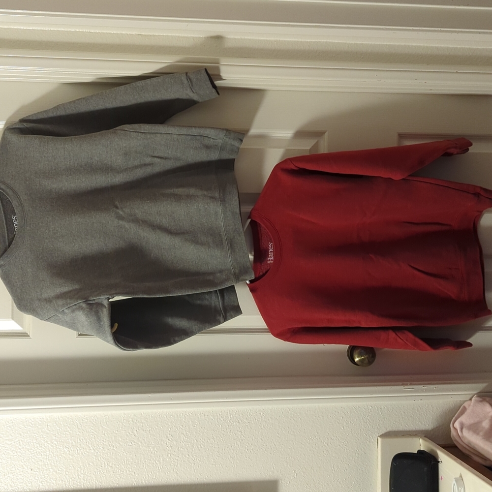 Hanes Basic Crewneck Sweatshirts Double Pack